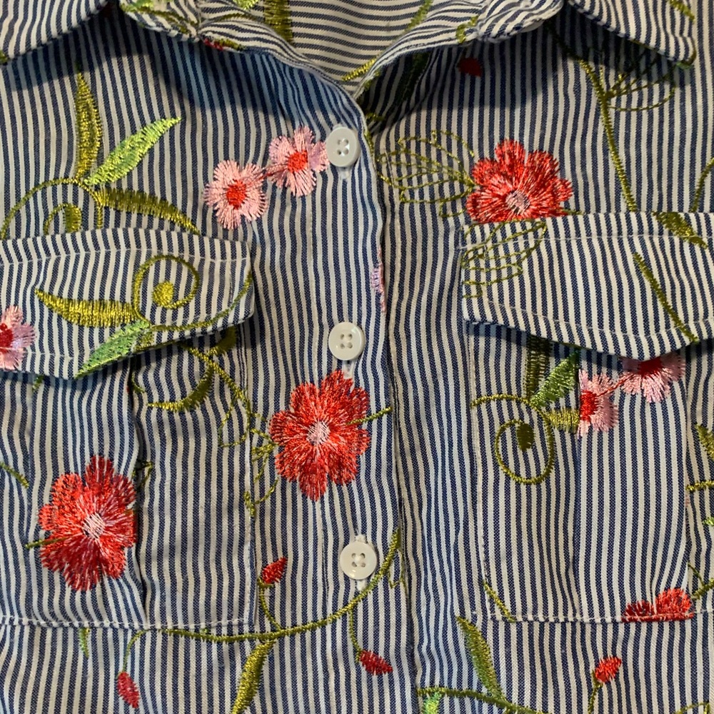 BCBGeneration Embroidered Shirt Dress - Picture 15 of 15